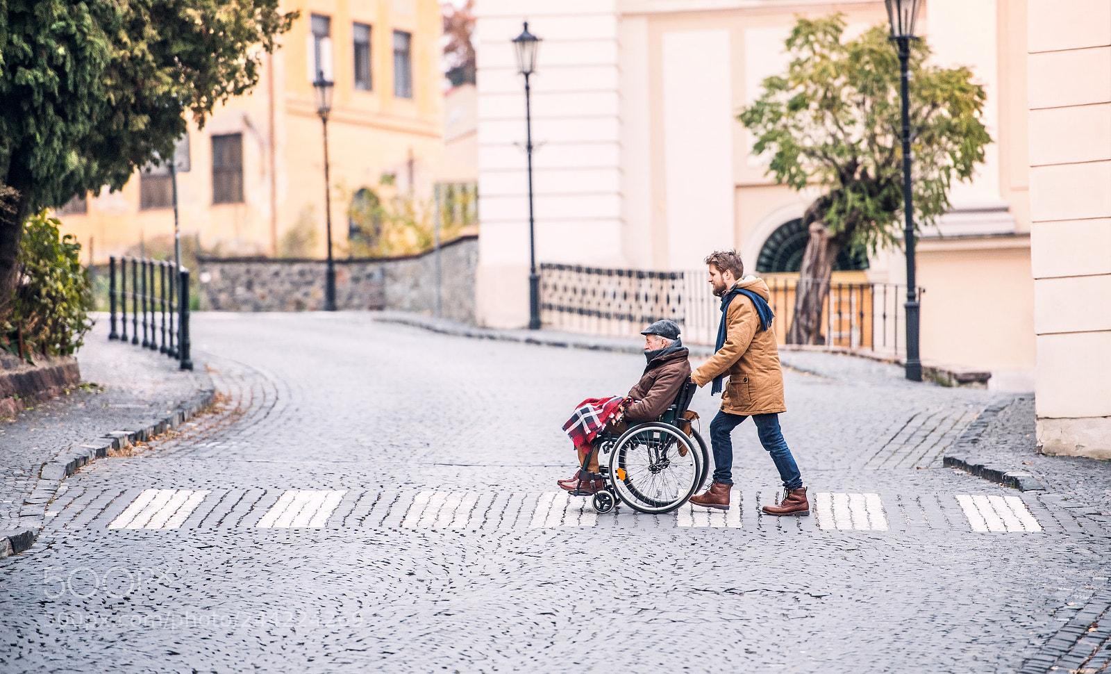 Nikon D5 sample photo. Senior father in wheelchair photography