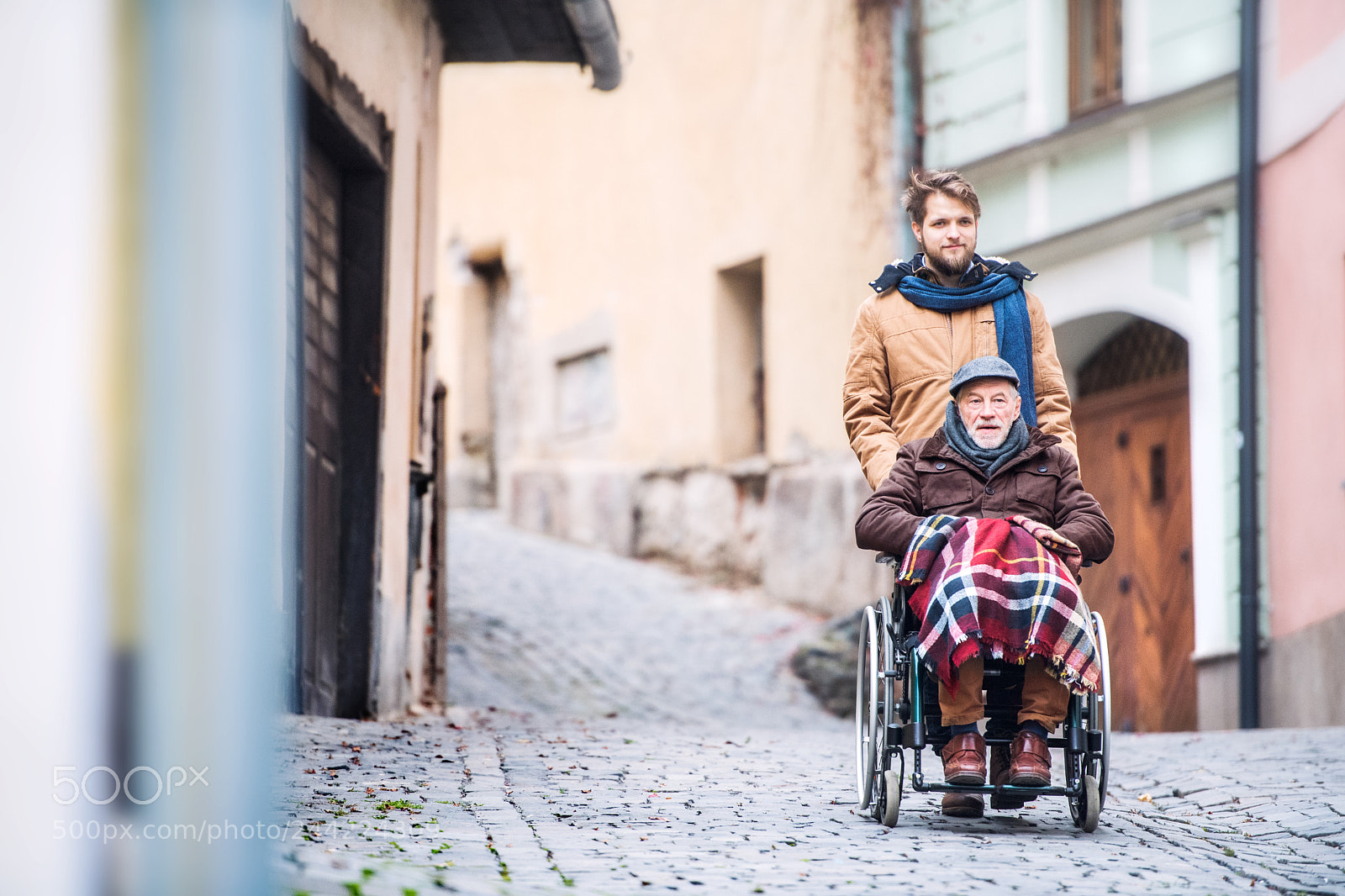 Nikon D5 sample photo. Senior father in wheelchair photography