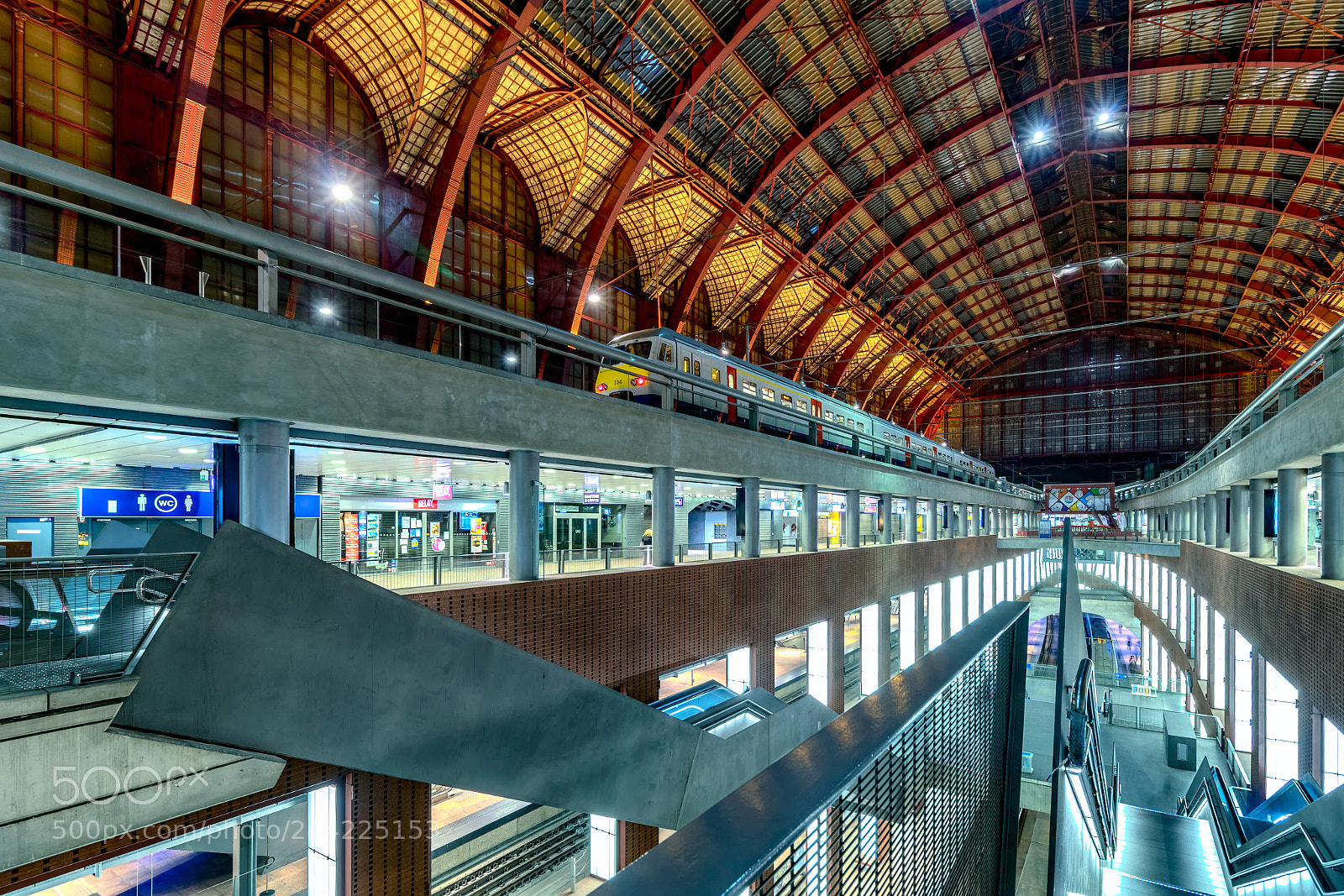Canon EOS 7D Mark II sample photo. Multi storey railway platform photography