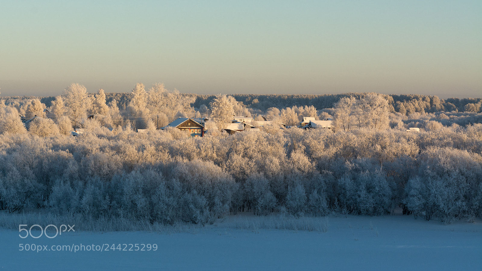 Nikon D7100 sample photo. Winter countryside house photography