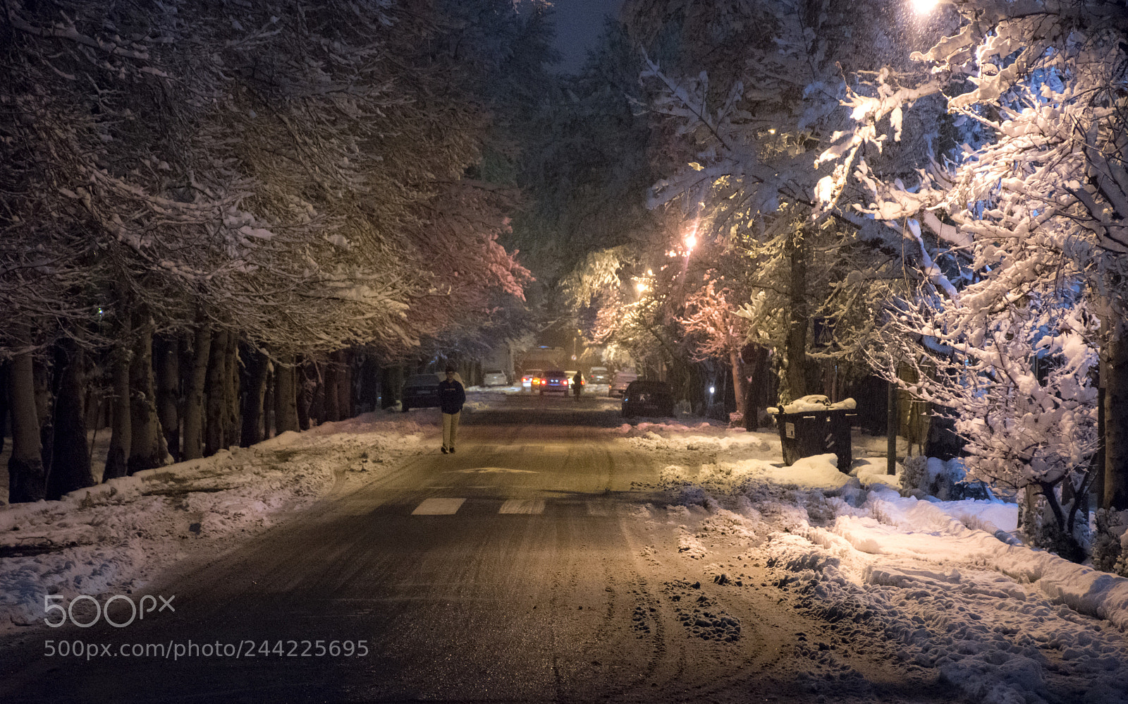 Nikon D7200 sample photo. Snowy night photography