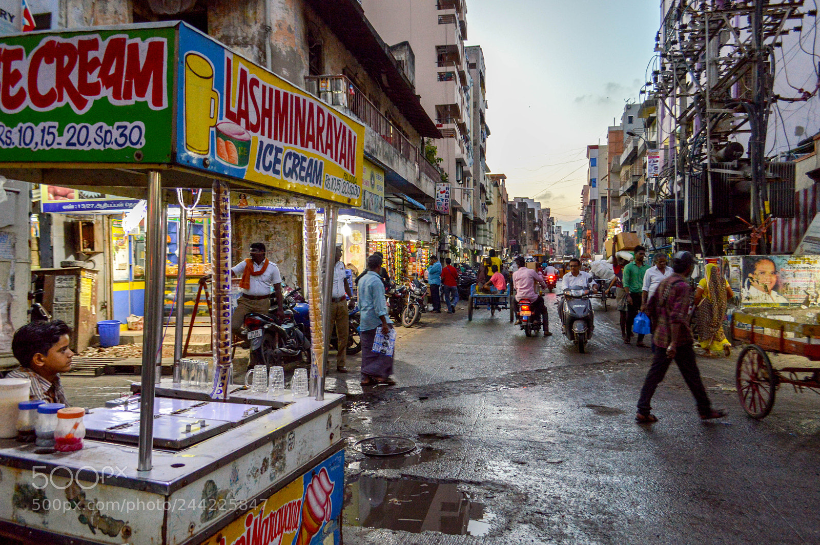 Nikon D3200 sample photo. Ice cream vendor photography
