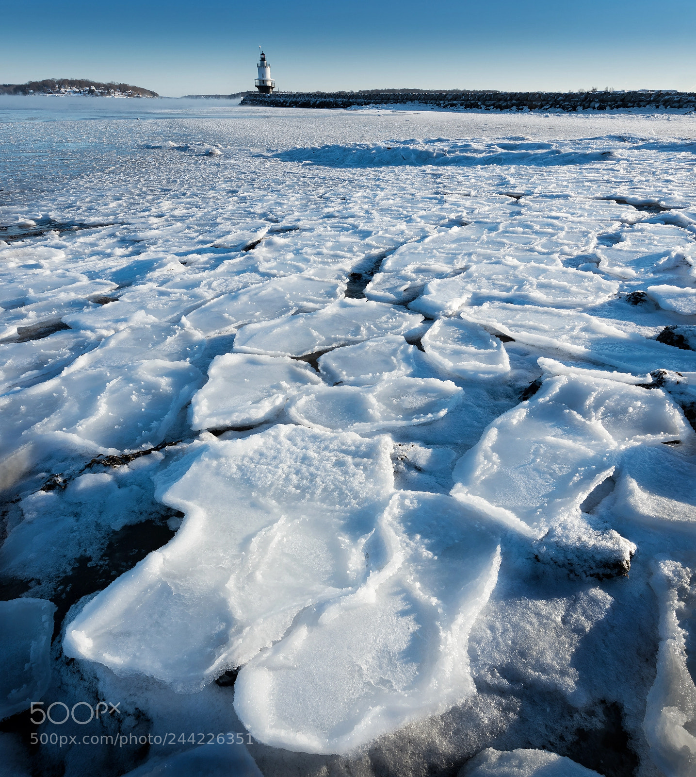 Nikon D810 sample photo. Pancake ice, spring point photography