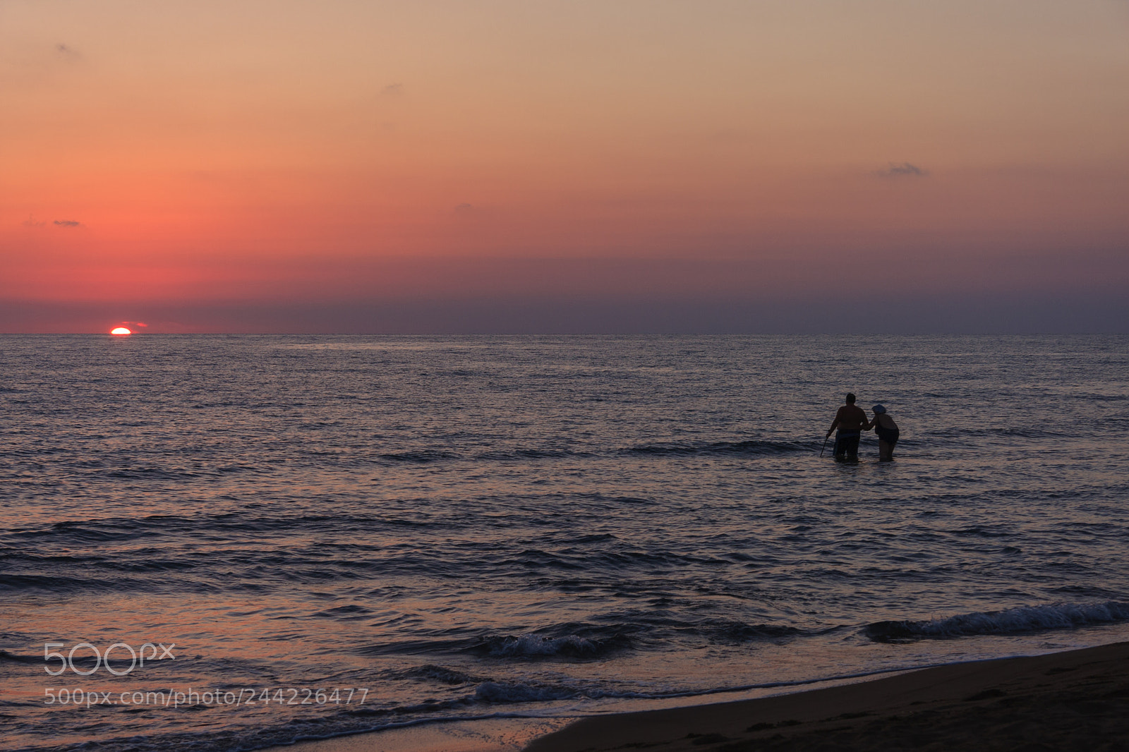 Canon EOS 40D sample photo. Sunset on the sea photography