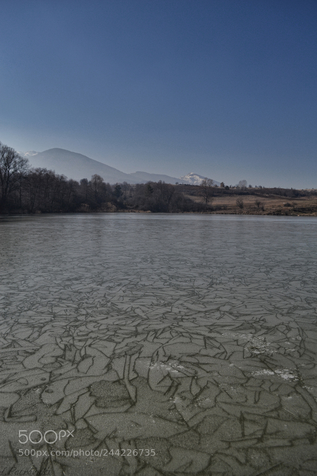 Nikon D3100 sample photo. Frozen lake photography