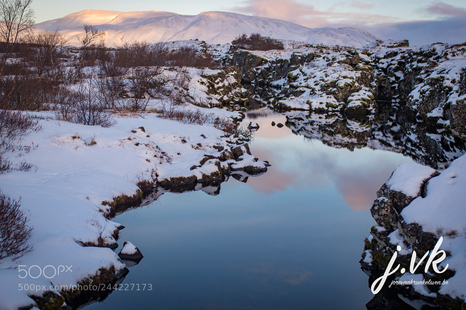 Nikon D5600 sample photo. Þingvellir reflection photography