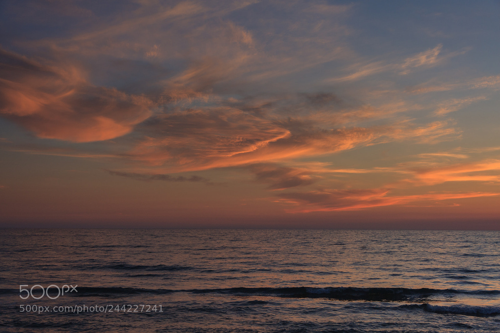 Canon EOS 40D sample photo. Sunset on the sea photography