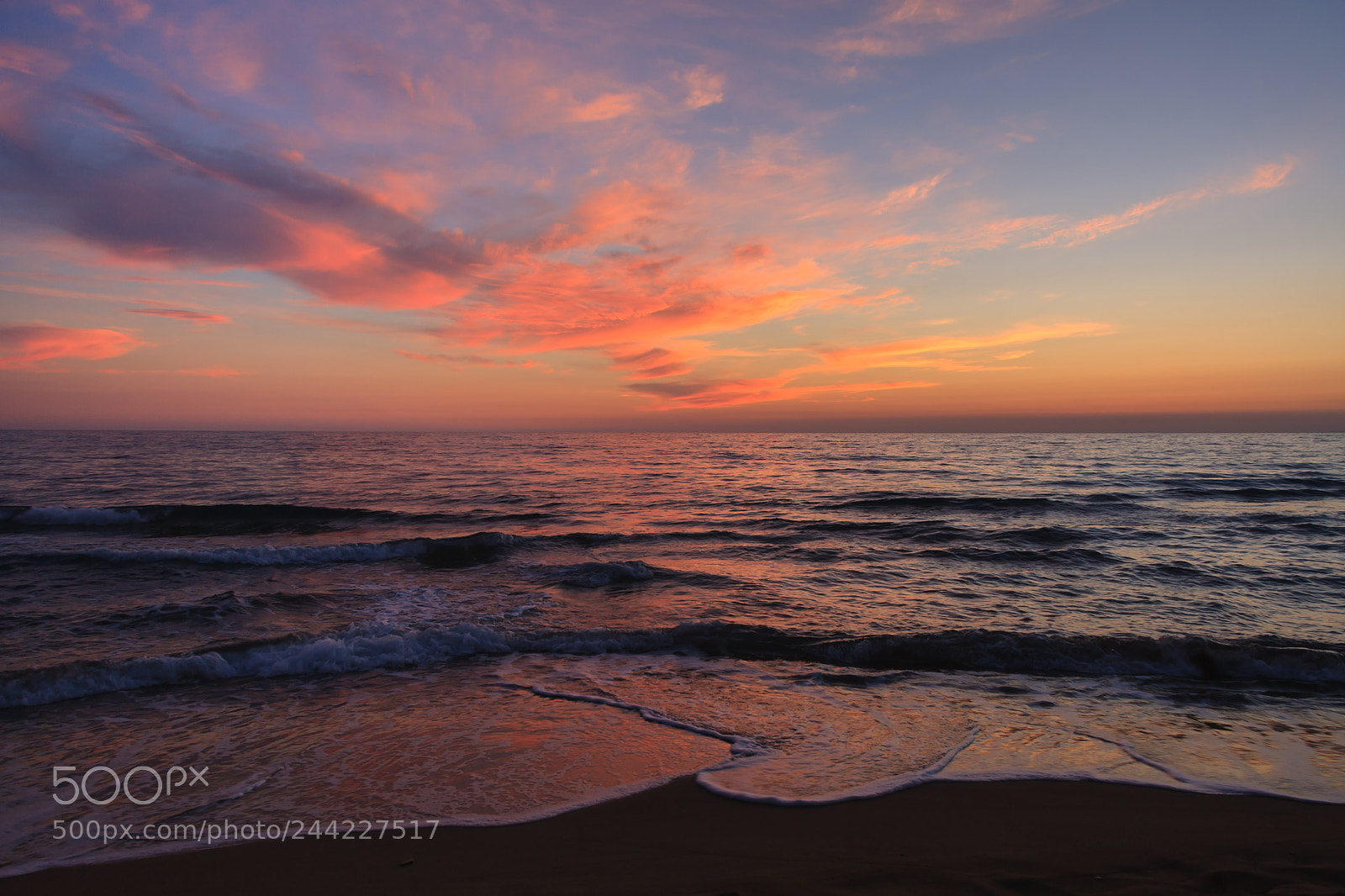 Canon EOS 40D sample photo. Sunset on the sea photography