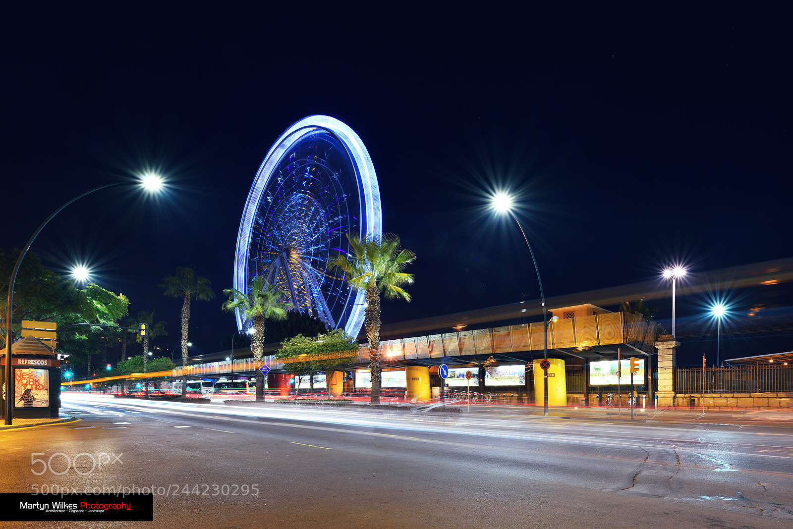 Nikon D810 sample photo. Málaga nightscape photography
