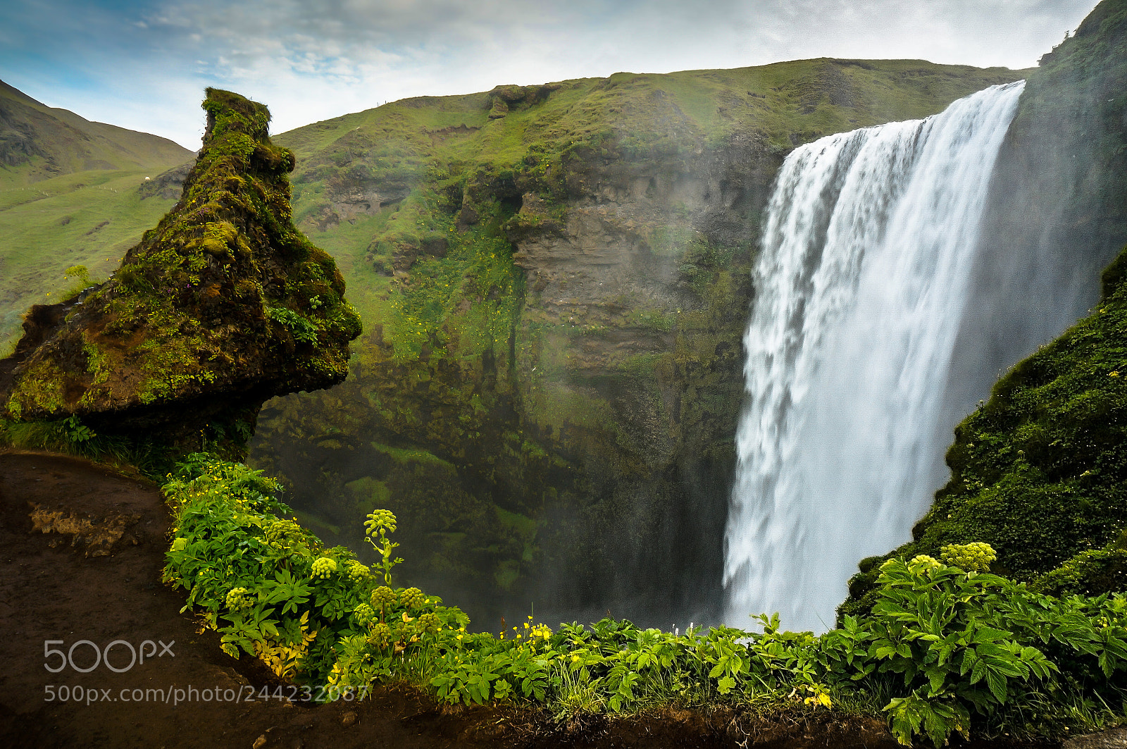 Sony Alpha NEX-6 sample photo. Viewpoint skogafoss, iceland photography