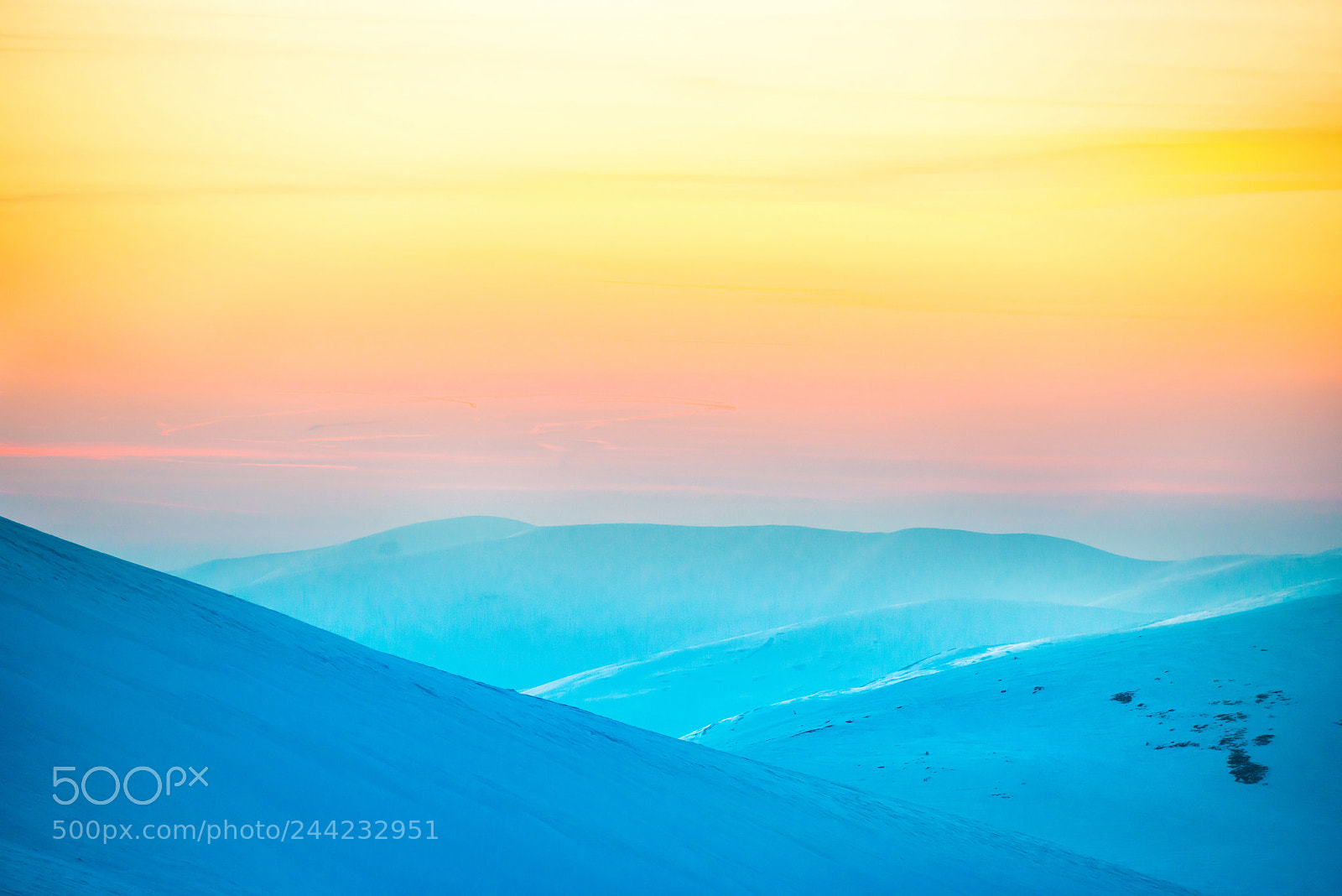 Nikon D800 sample photo. Sunset in winter mountains photography