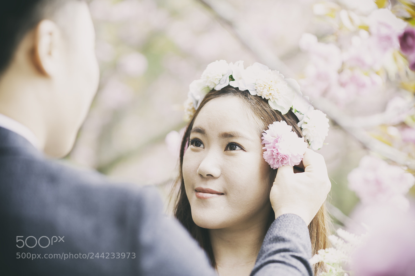 Nikon D3 sample photo. Spring bride photography