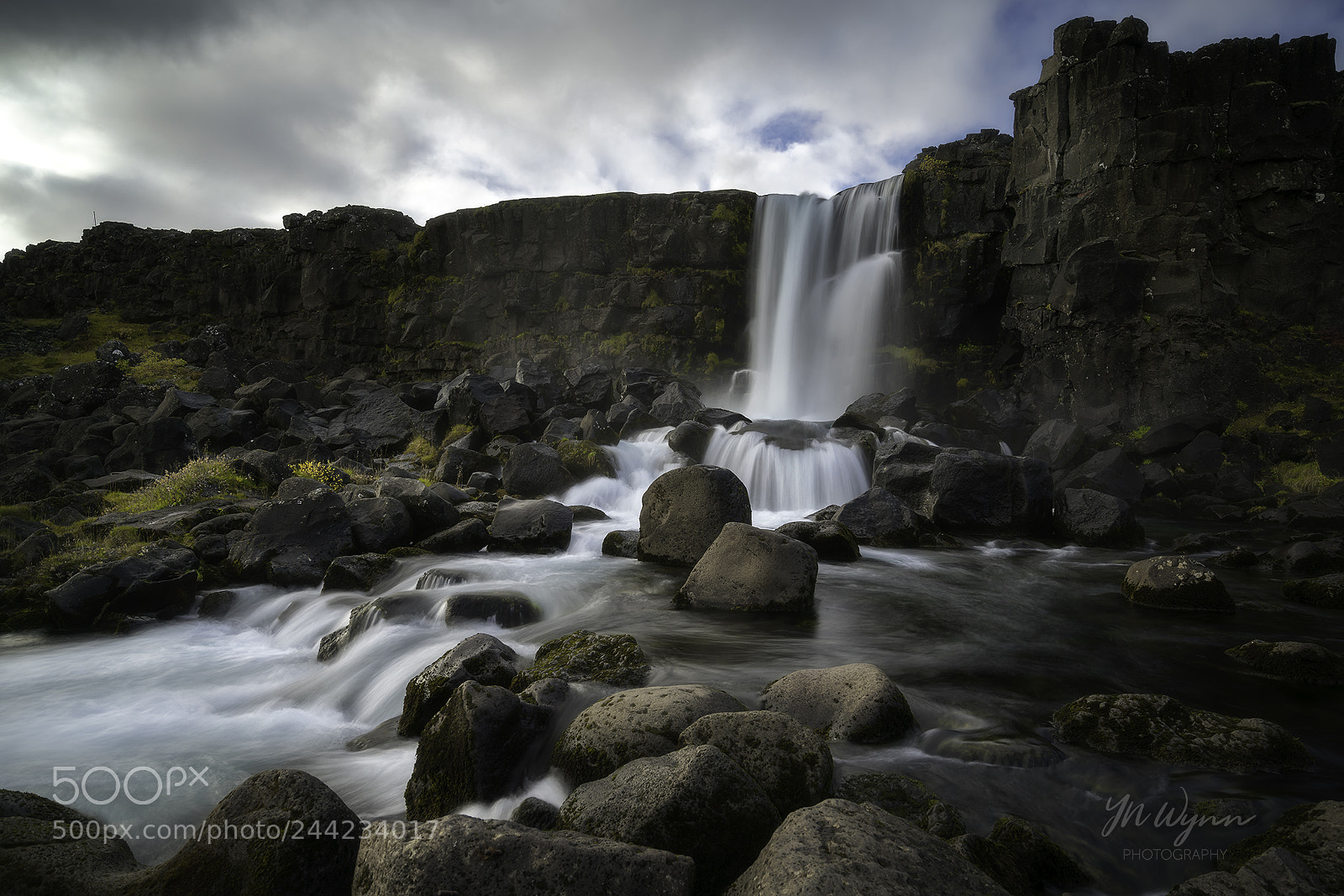 Sony a7R II sample photo. Öxarárfoss waterfall photography
