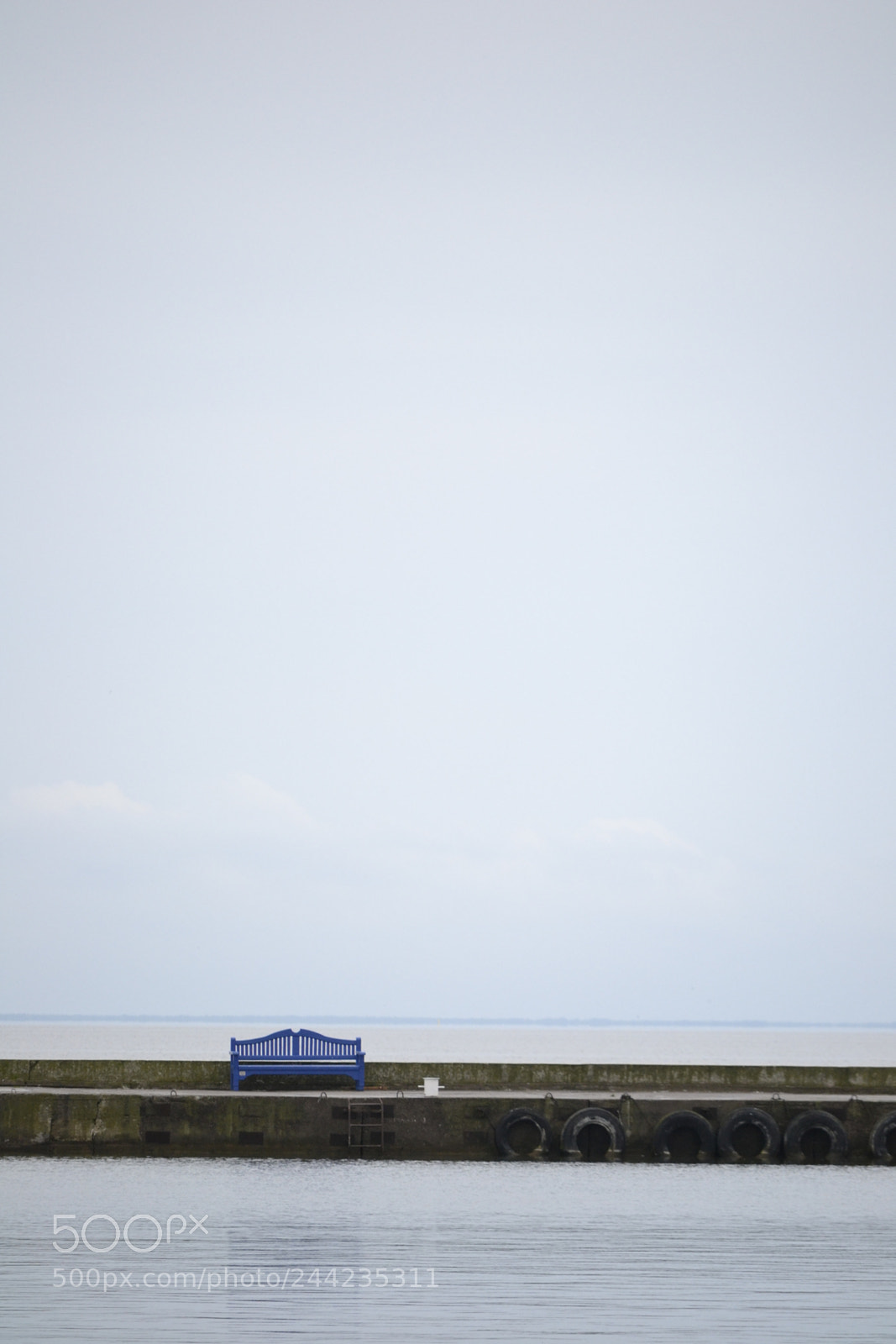 Nikon D3100 sample photo. Bench by the sea photography