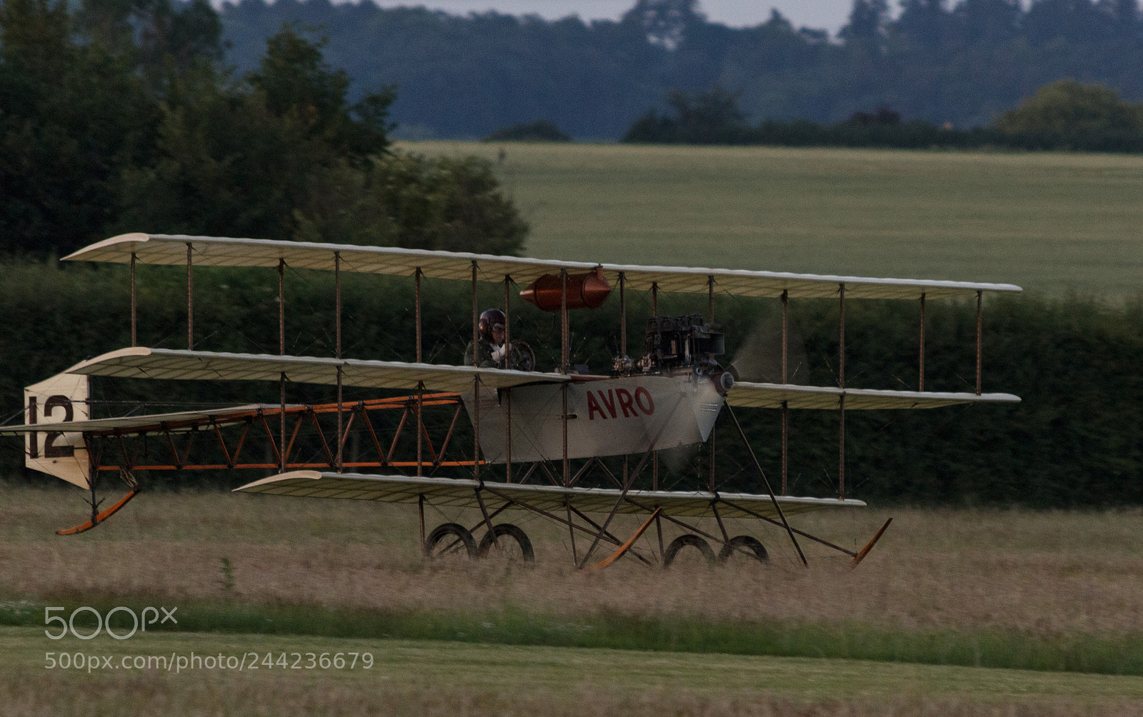 Canon EOS 1200D (EOS Rebel T5 / EOS Kiss X70 / EOS Hi) sample photo. Avro triplane at dusk photography