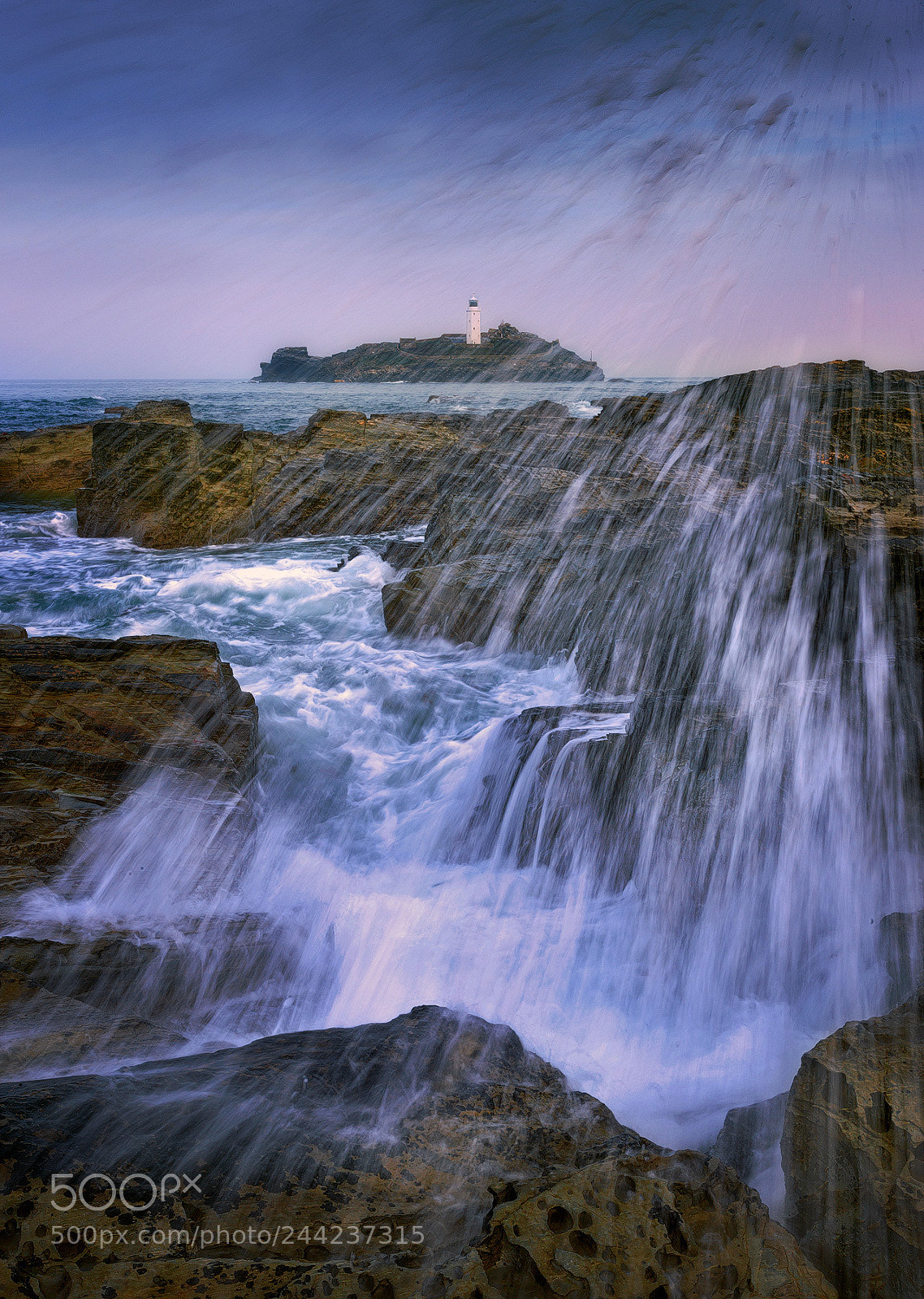 Canon EOS-1Ds Mark III sample photo. Godrevy lighthouse photography