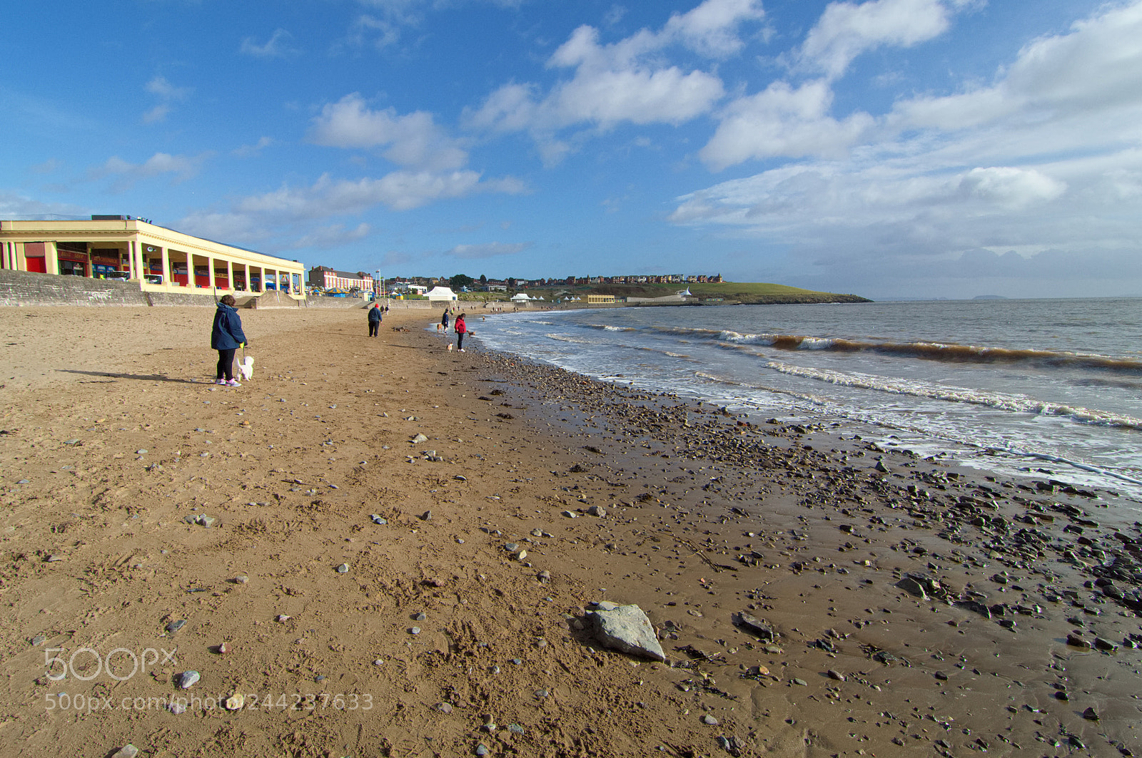 Nikon D3200 sample photo. Beach dog walkers photography