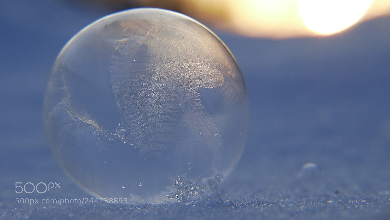 Sony Cyber-shot DSC-HX300 sample photo. Frozen soap bubble photography