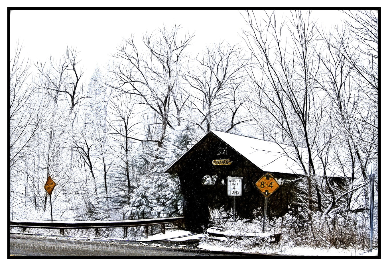 Nikon D200 sample photo. Covered bridge photography