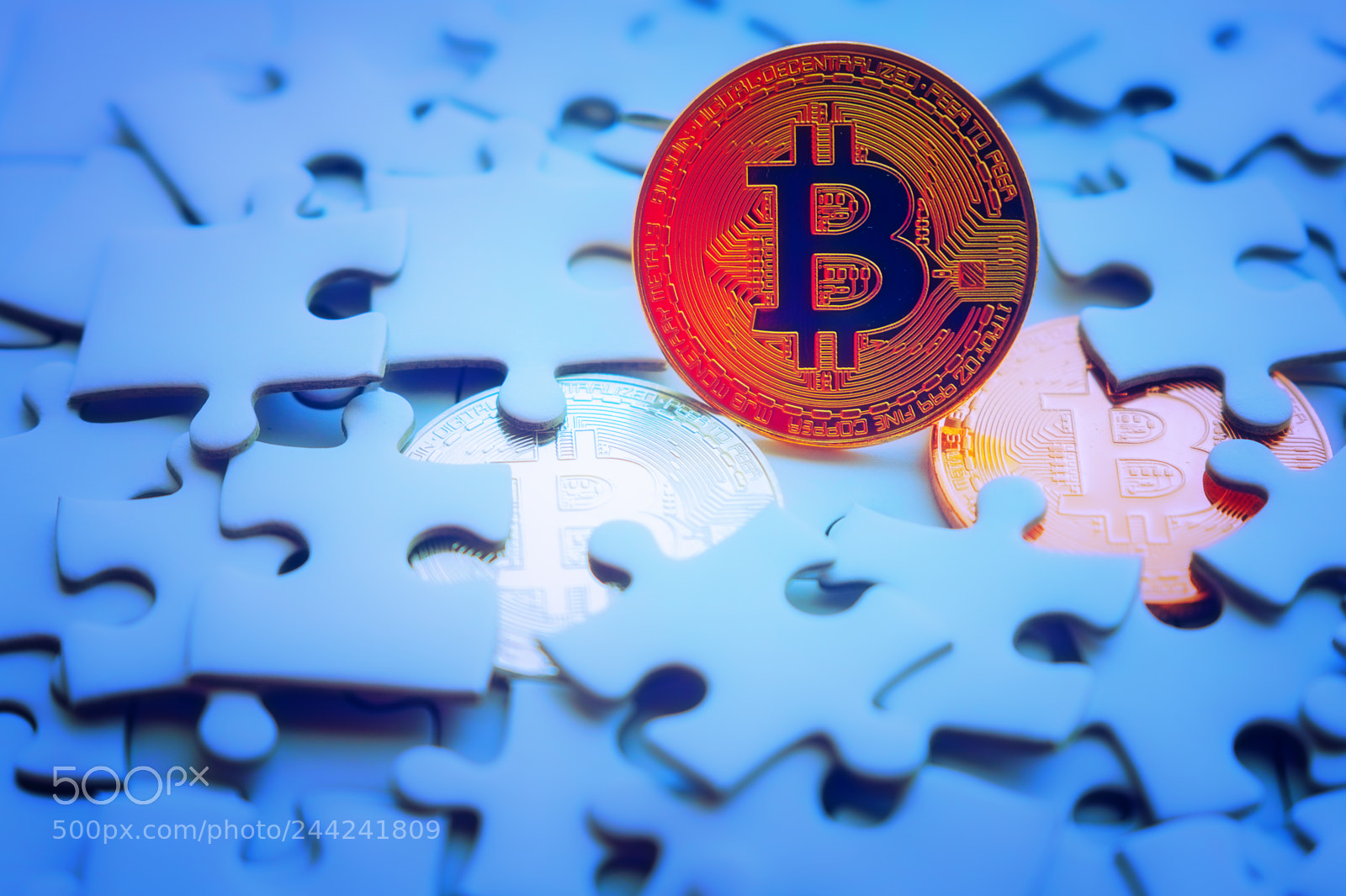 Fujifilm X-T2 sample photo. Gold bitcoin on white photography