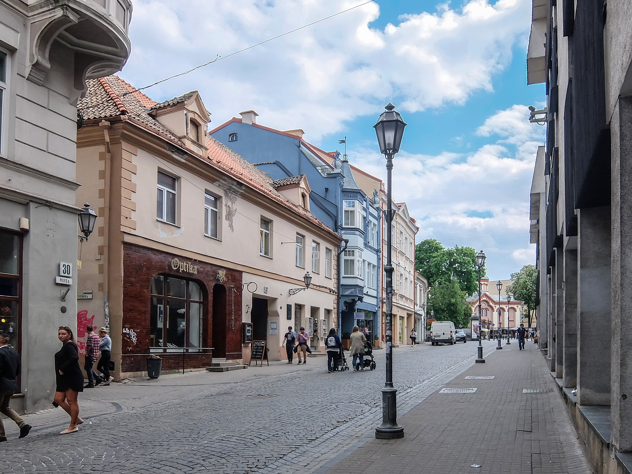 Fujifilm XQ1 sample photo. A street of old vilnius. lithuania. photography