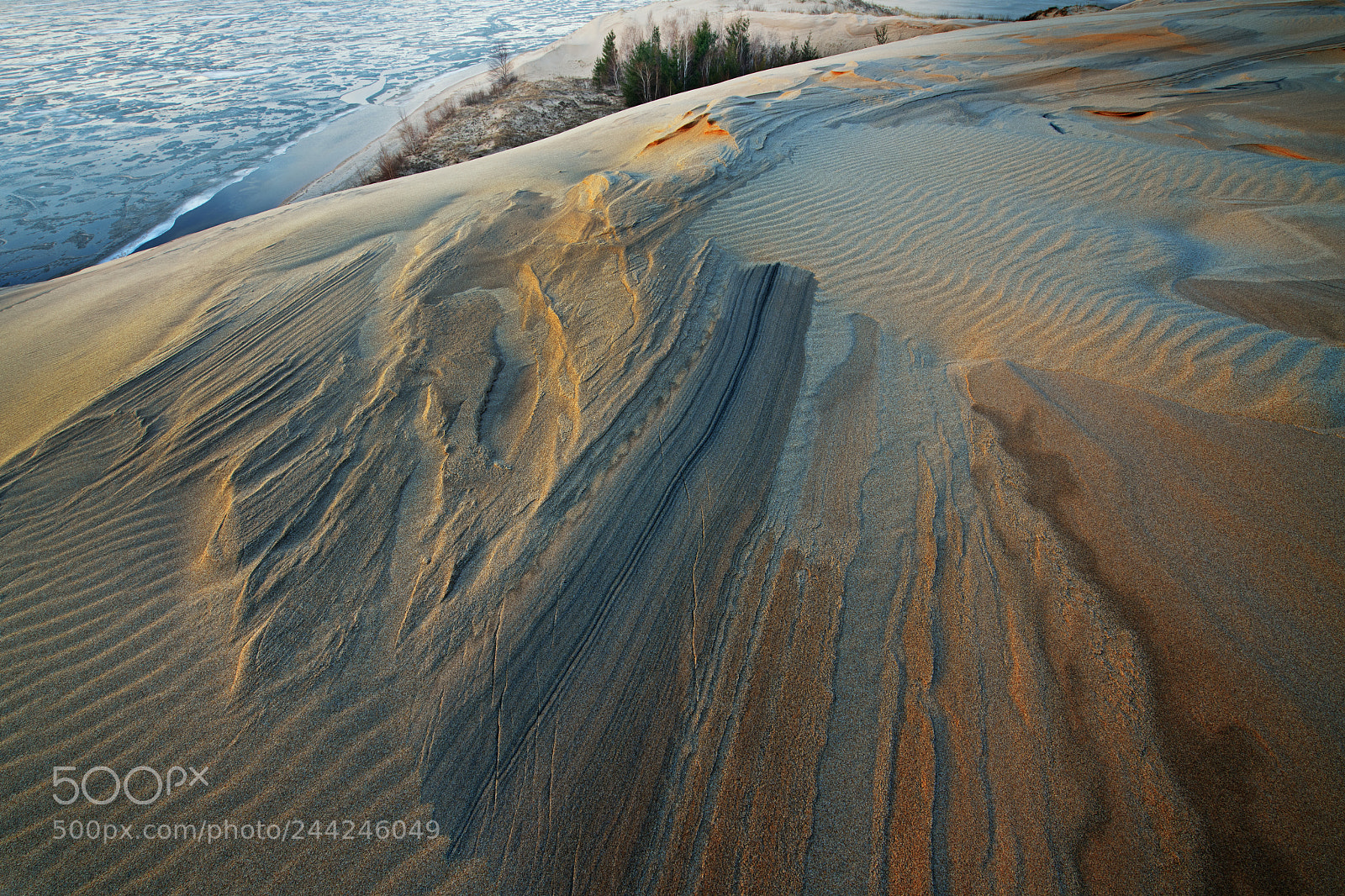 Nikon D850 sample photo. Winter, silver lake sand photography