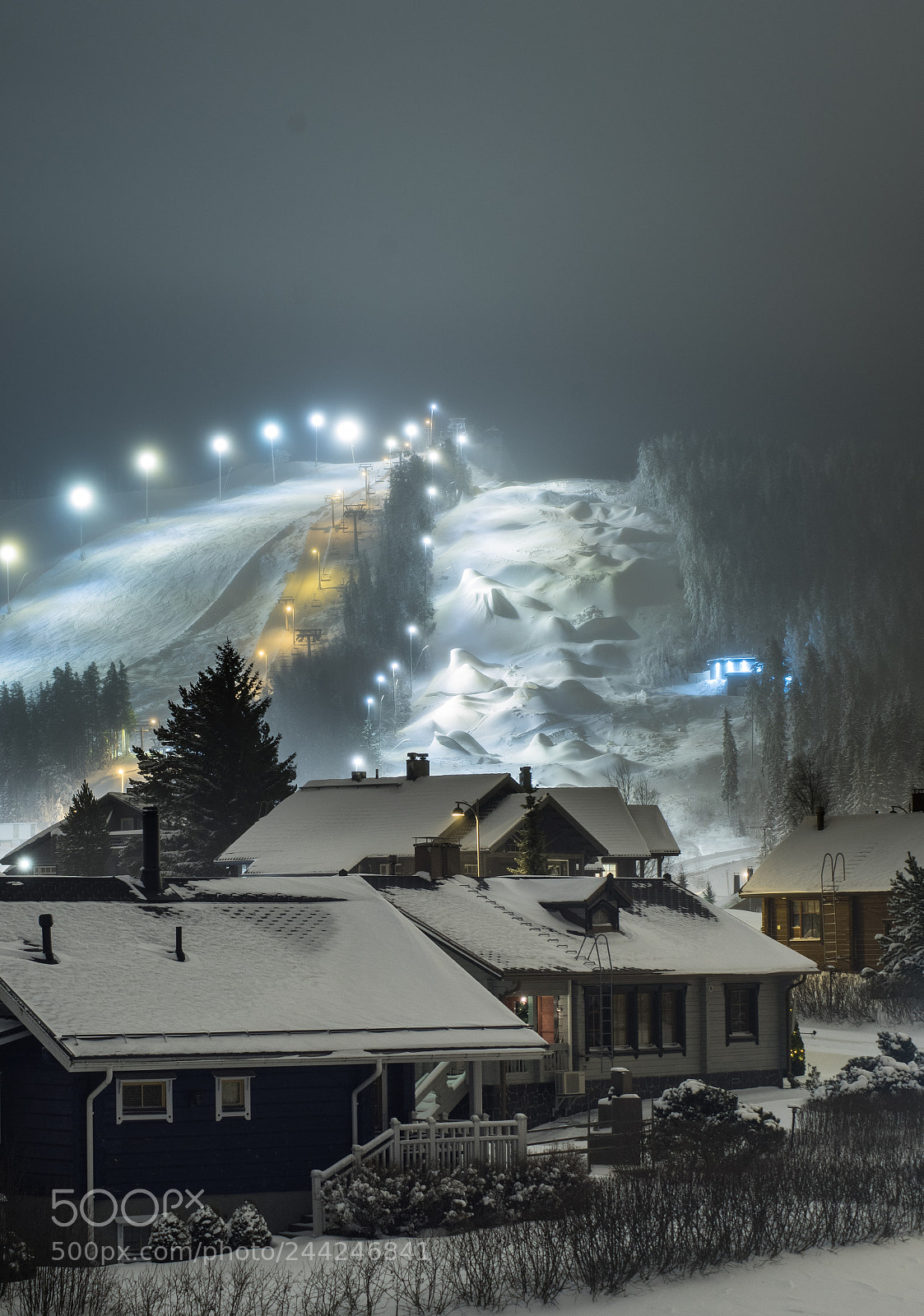 Nikon D500 sample photo. Himos ski resort photography
