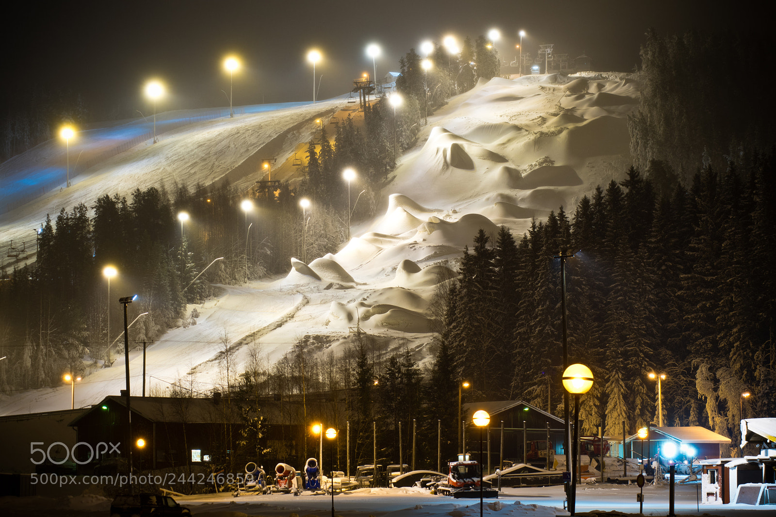 Nikon D500 sample photo. Himos ski resort photography