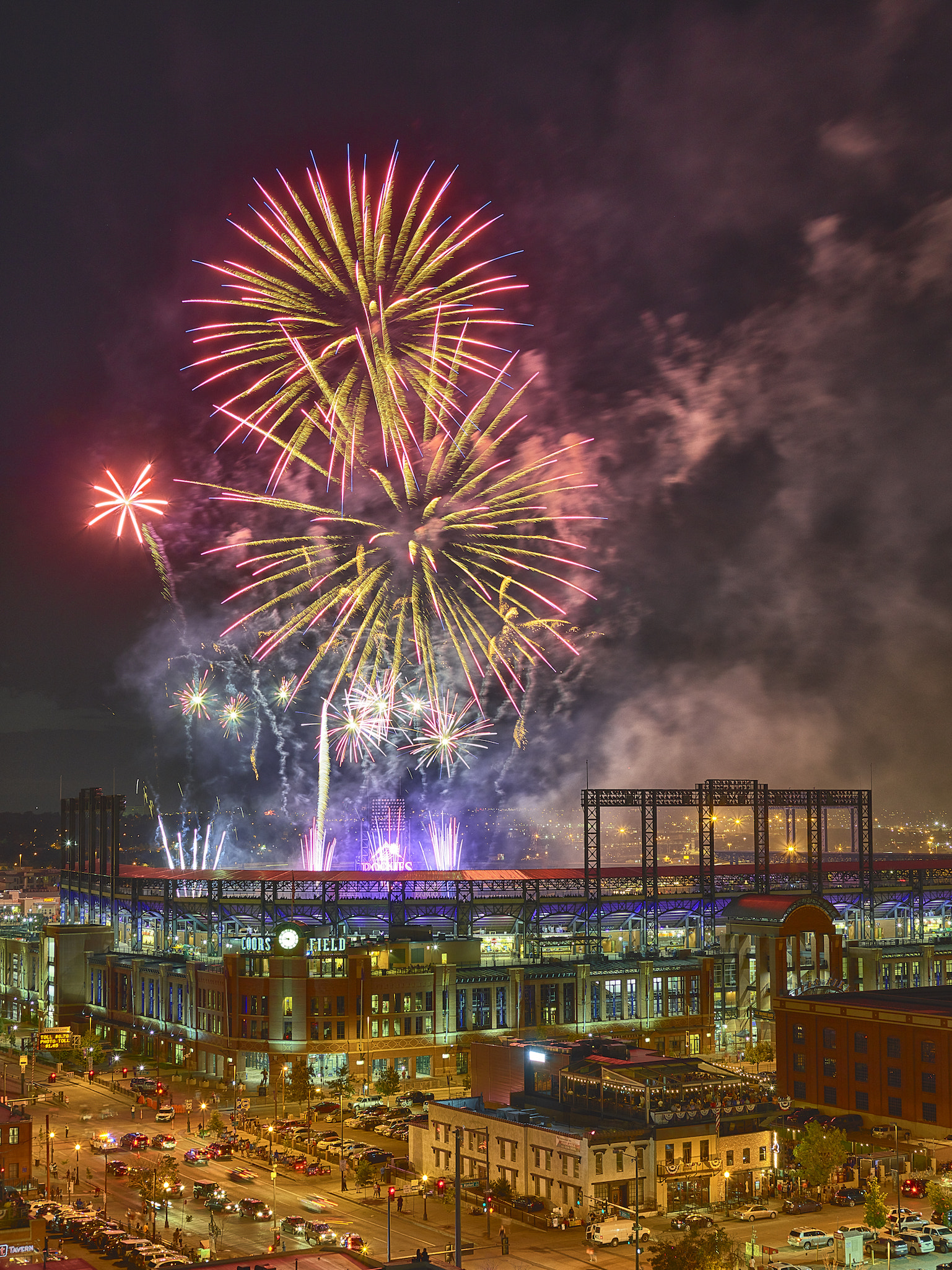 Phase One IQ3 100MP sample photo. Coors field 4th of july fireworks  2017 photography
