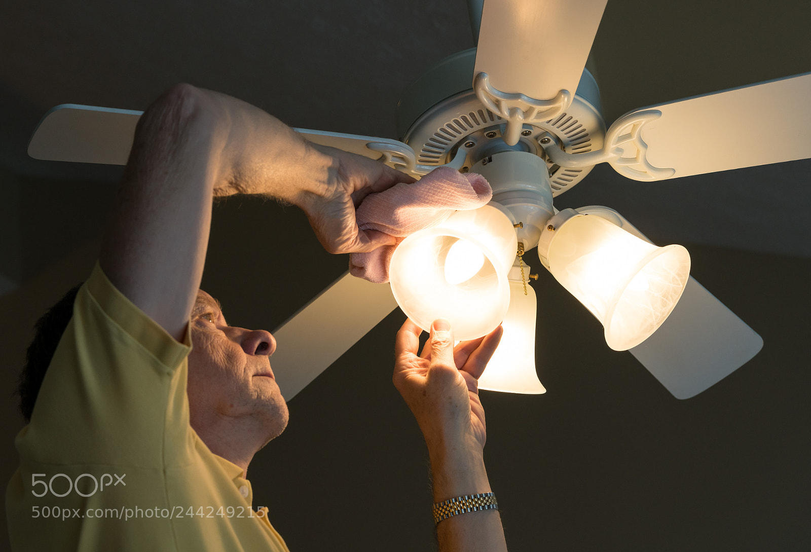 Sony a7R II sample photo. Senior caucasian man dusting photography