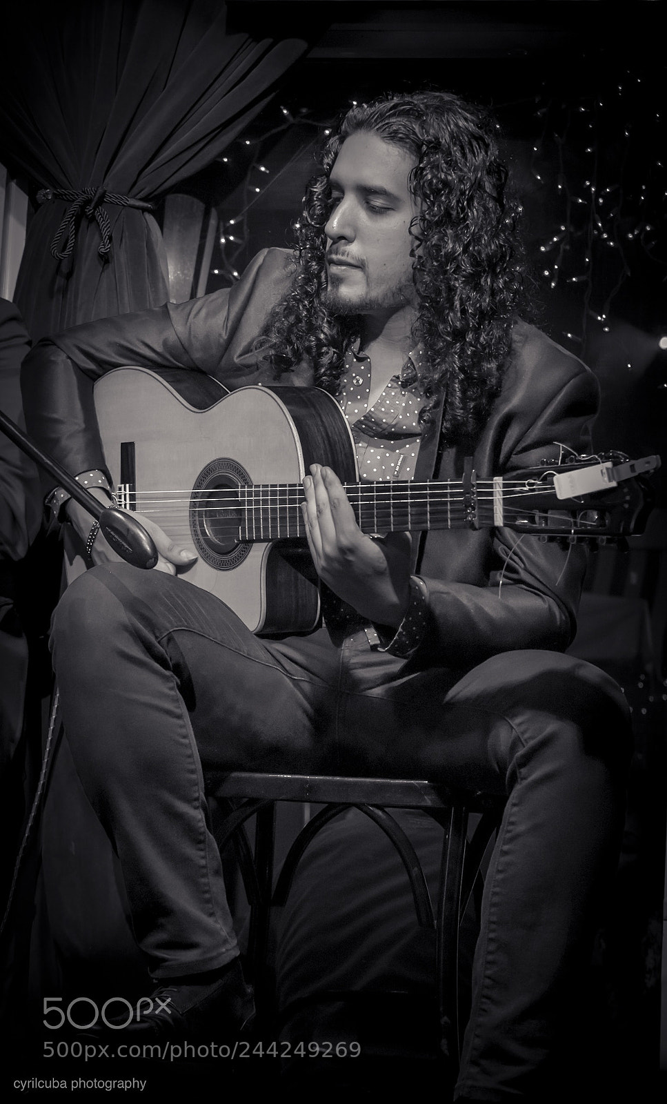Nikon D5500 sample photo. Guitar player photography
