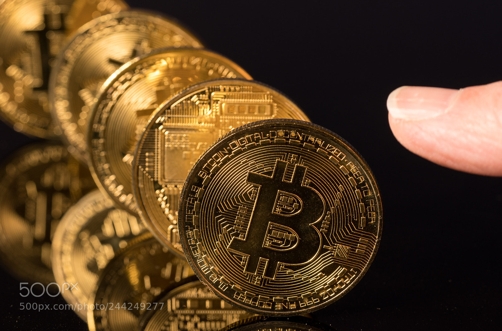 Sony a7R II sample photo. Bitcoins standing in a photography