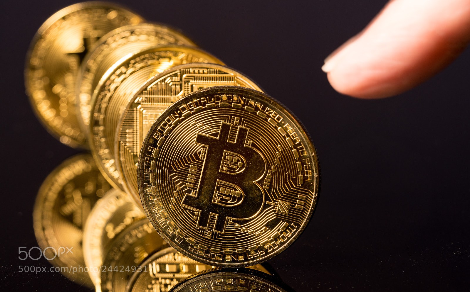Sony a7R II sample photo. Bitcoins standing in a photography
