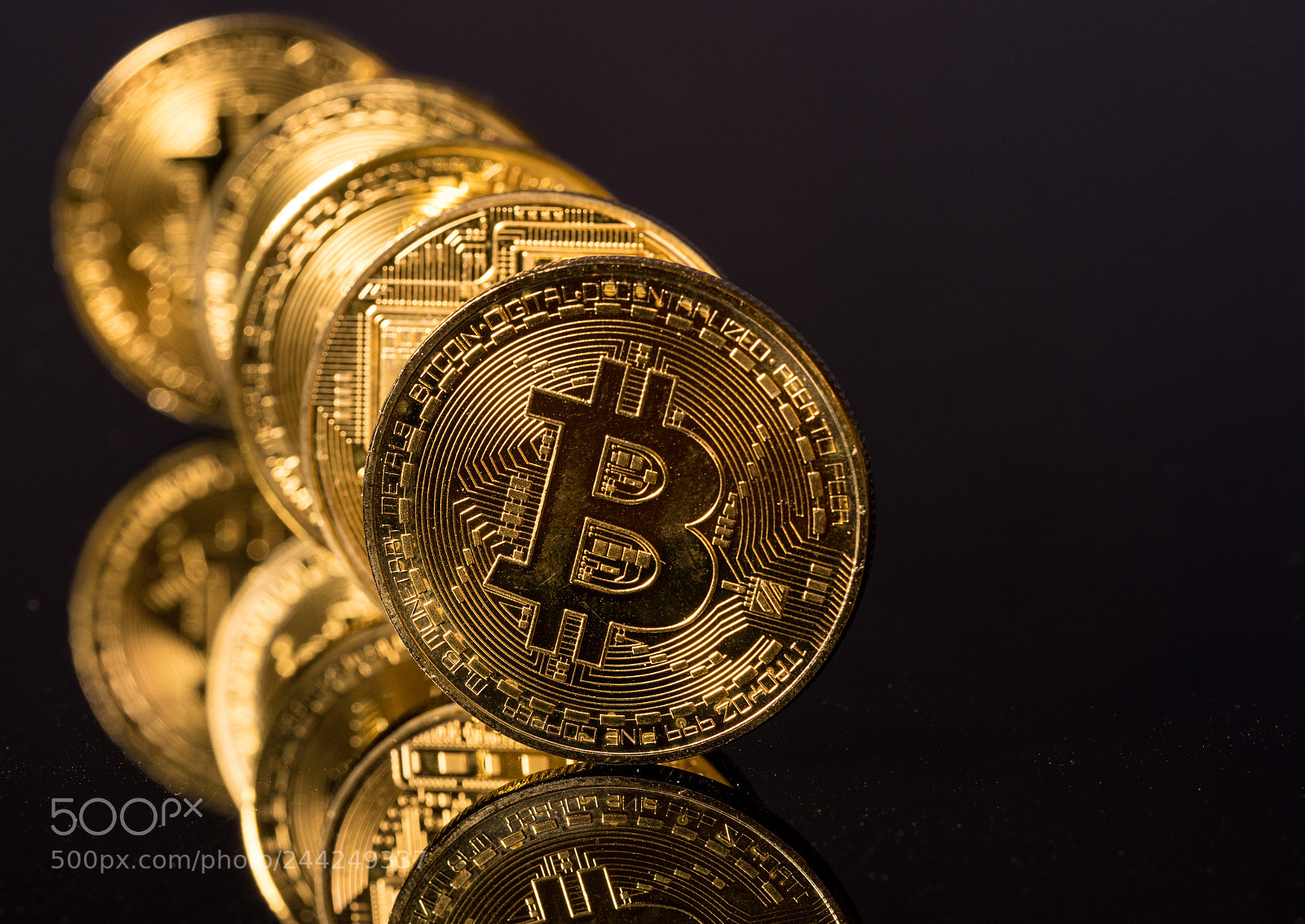 Sony a7R II sample photo. Bitcoins standing in a photography