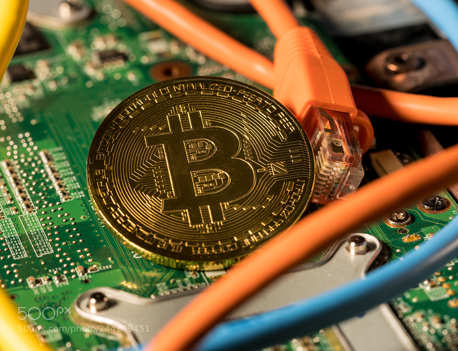 Sony a7R II sample photo. Bitcoin coin standing on photography