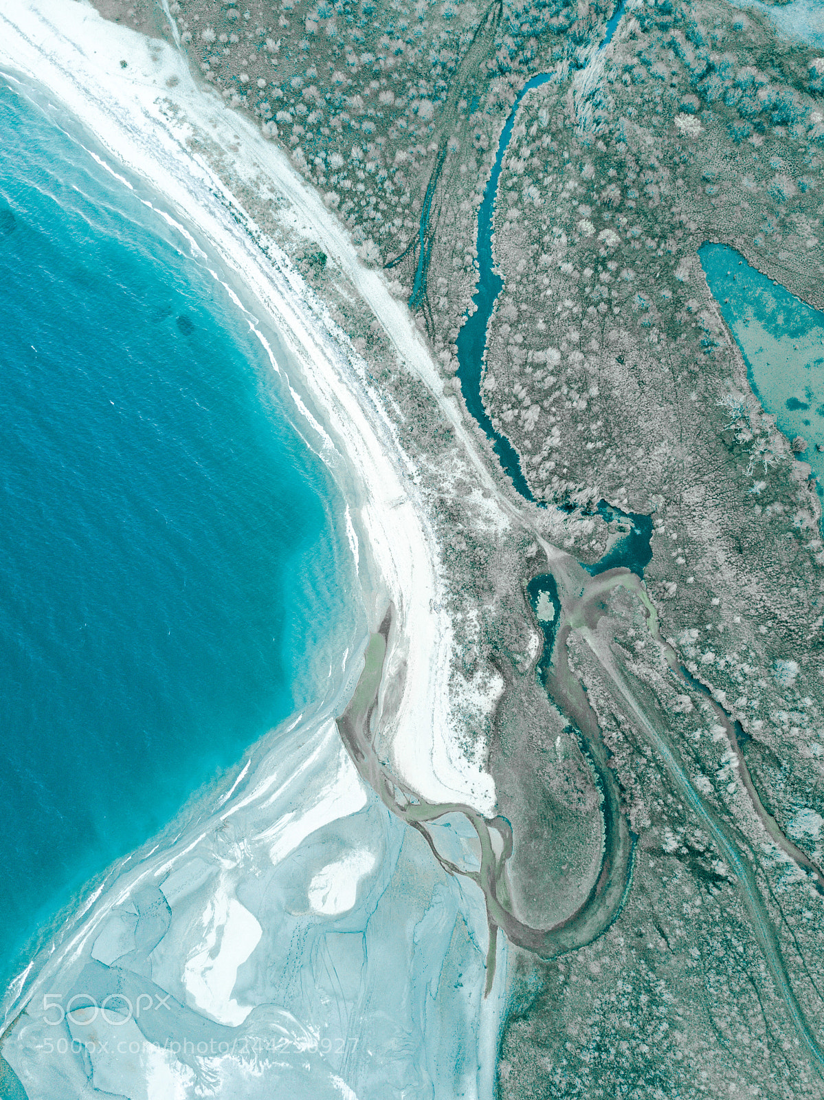 DJI FC220 sample photo. Snow  beach photography
