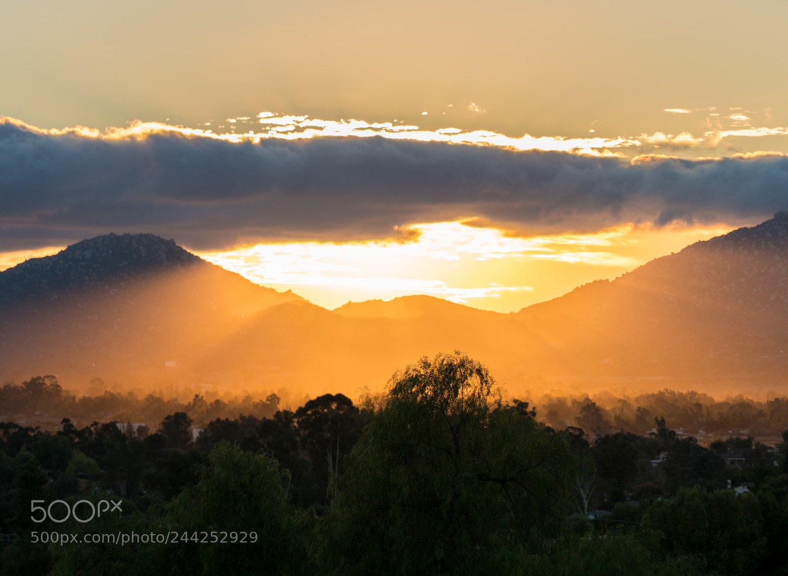 Sony a7R II sample photo. Brilliant sunset near ramona photography