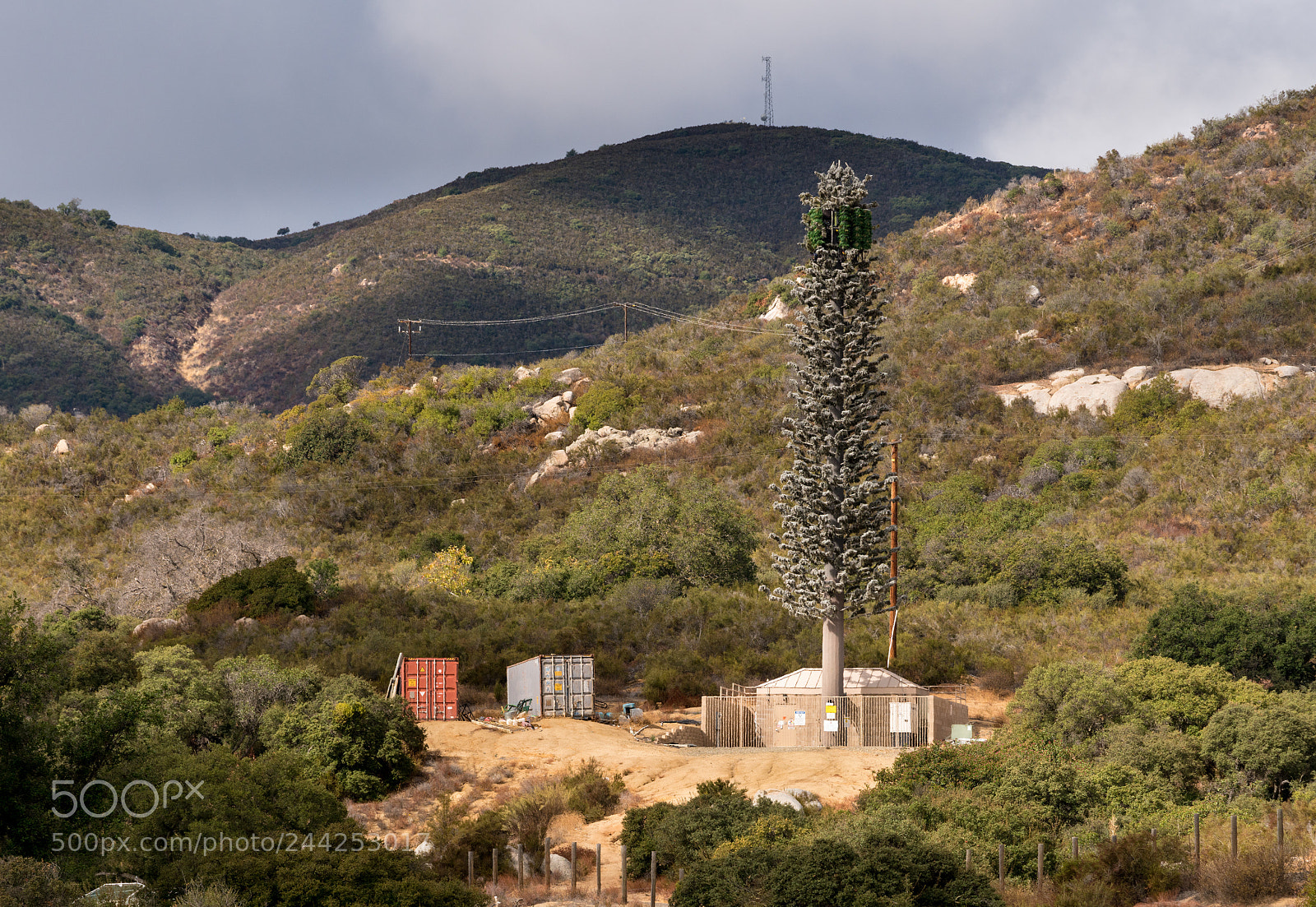 Sony a7R II sample photo. Cellphone mobile transmission tower photography