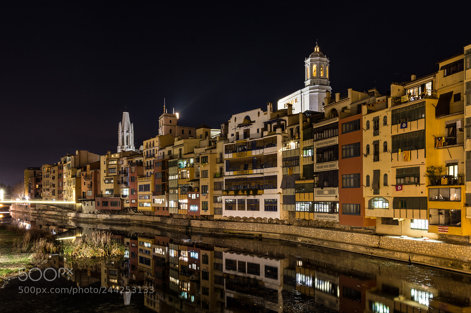 Nikon D7100 sample photo. Girona night photography