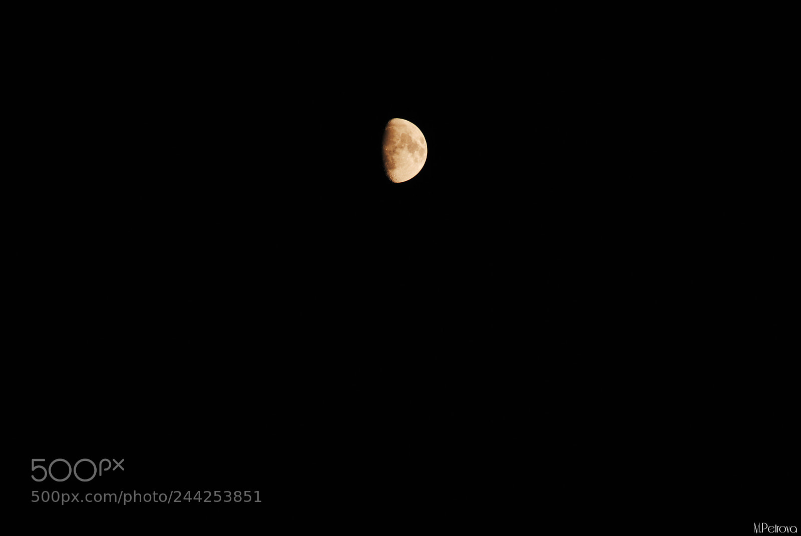Nikon D3000 sample photo. Moon photography