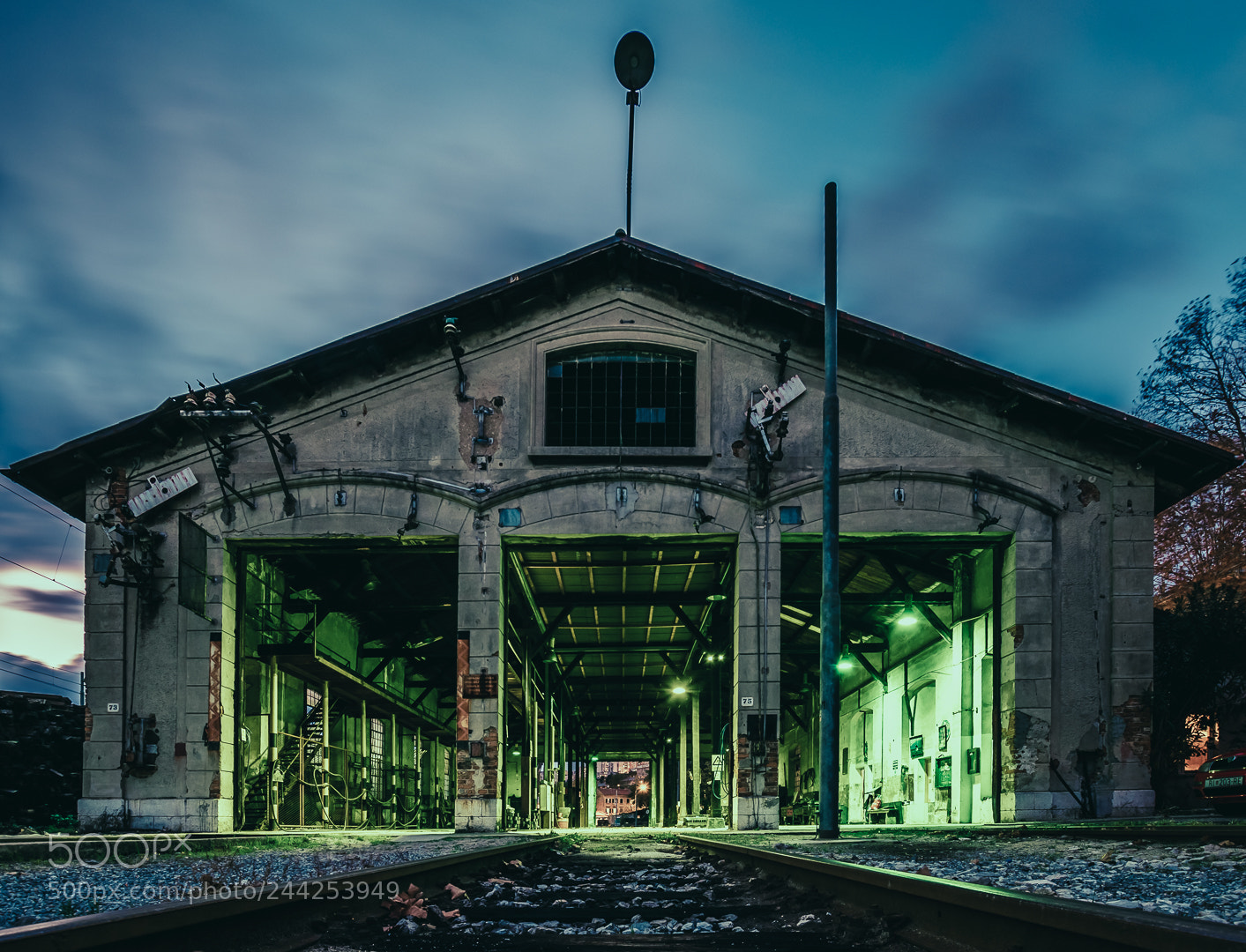 Nikon D3400 sample photo. Train repairs photography