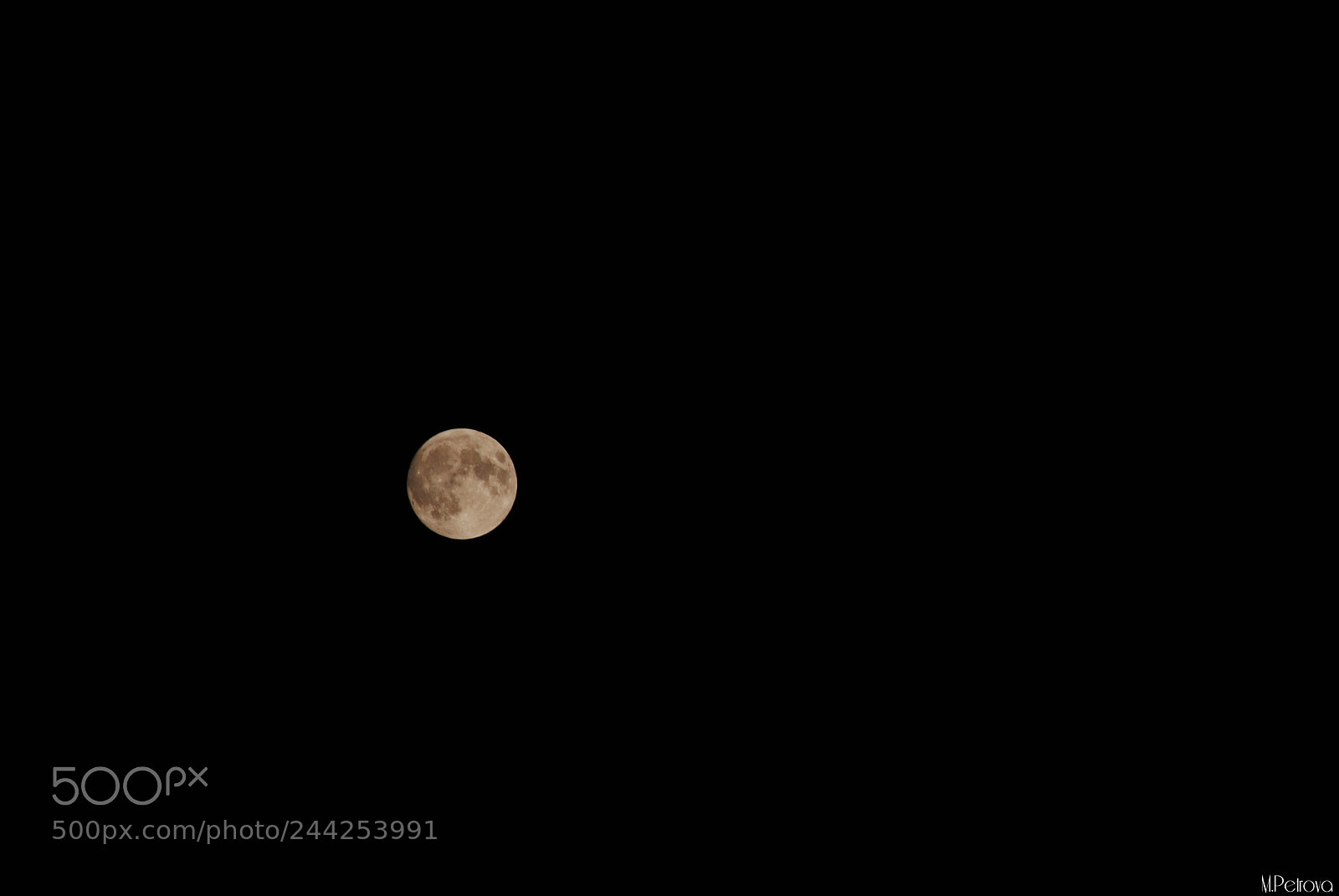 Nikon D3000 sample photo. Full moon photography