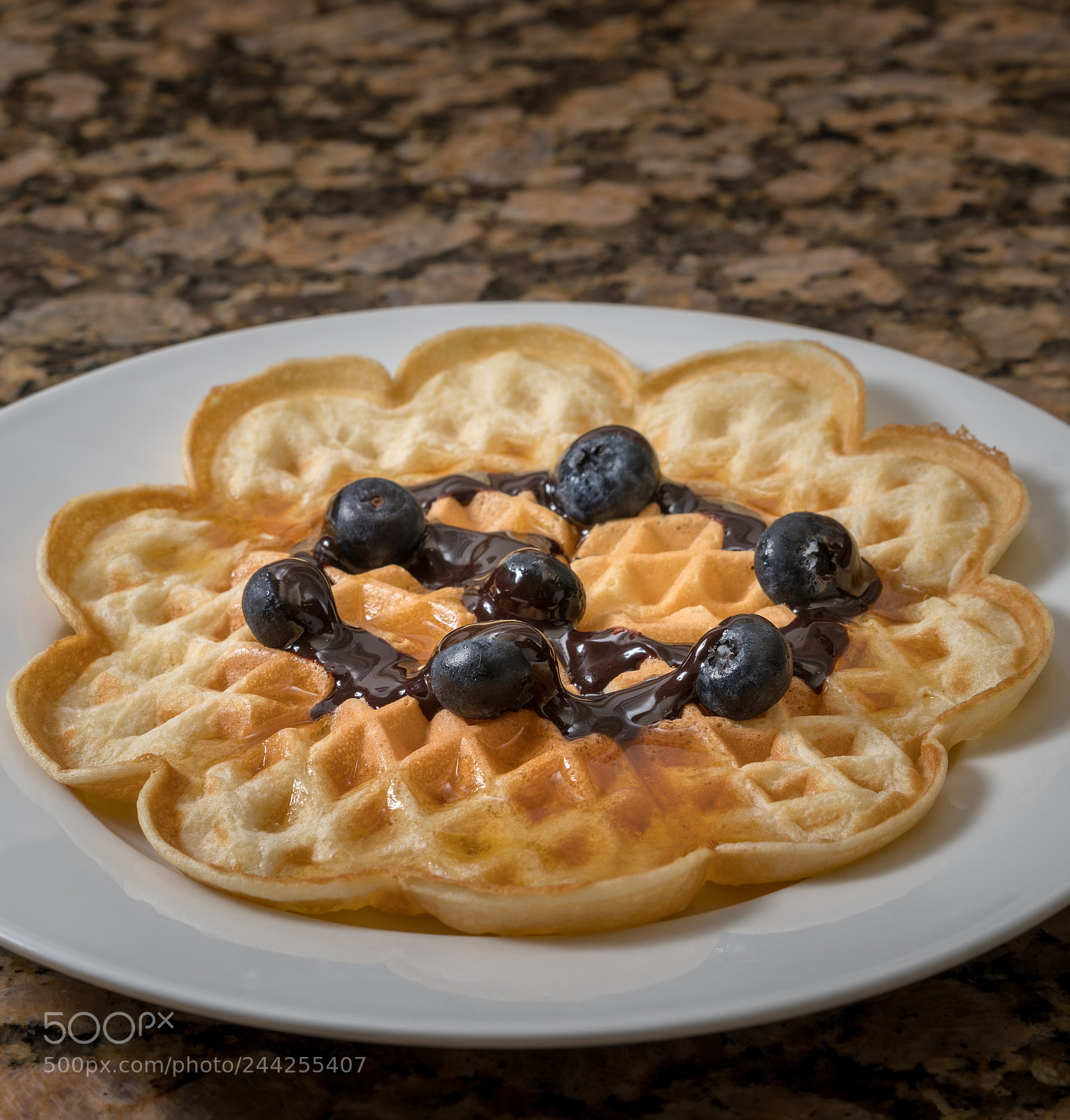 Sony a7R II sample photo. Norwegian waffles on plate photography