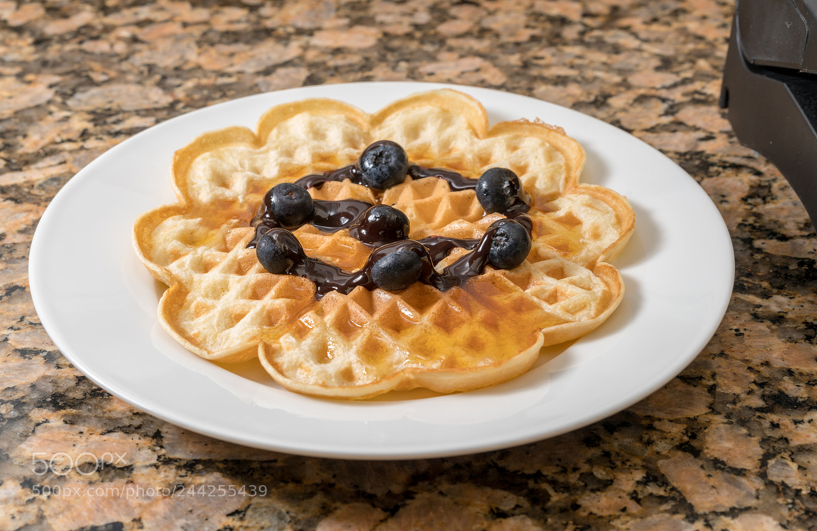 Sony a7R II sample photo. Norwegian waffles on plate photography