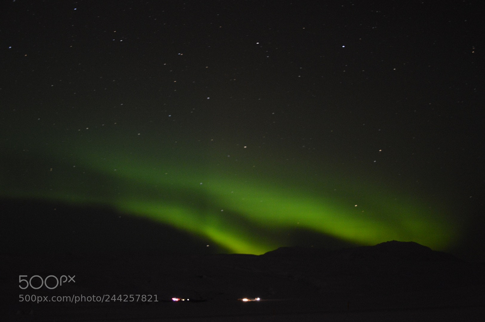 Nikon D3200 sample photo. Northern lights showing up photography
