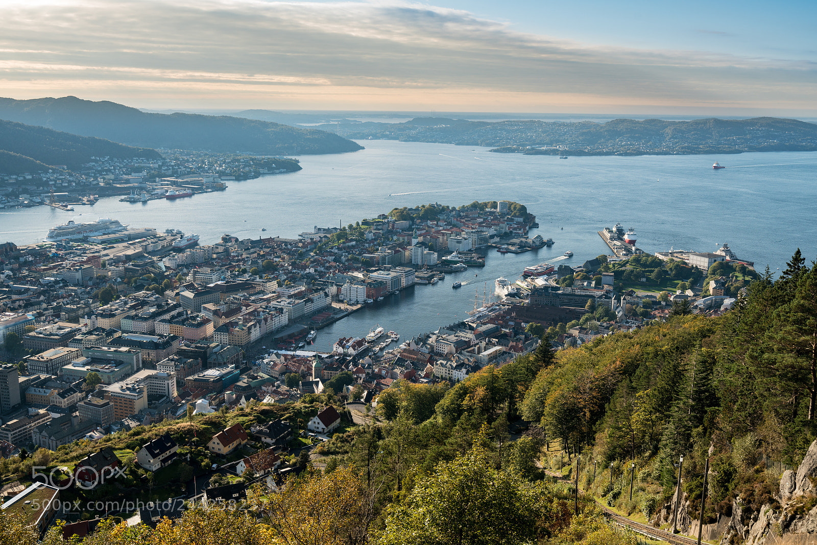 Sony a7R II sample photo. Panorama of bergen from photography