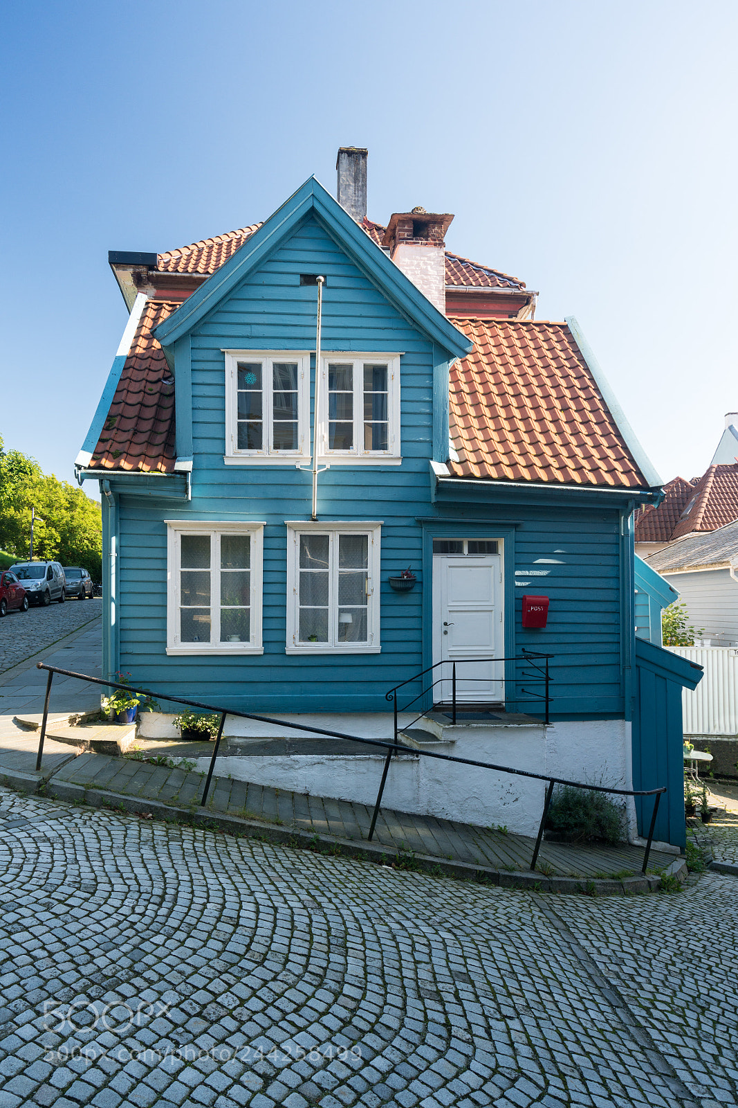 Sony a7R II sample photo. Cobblestone street in bergen photography