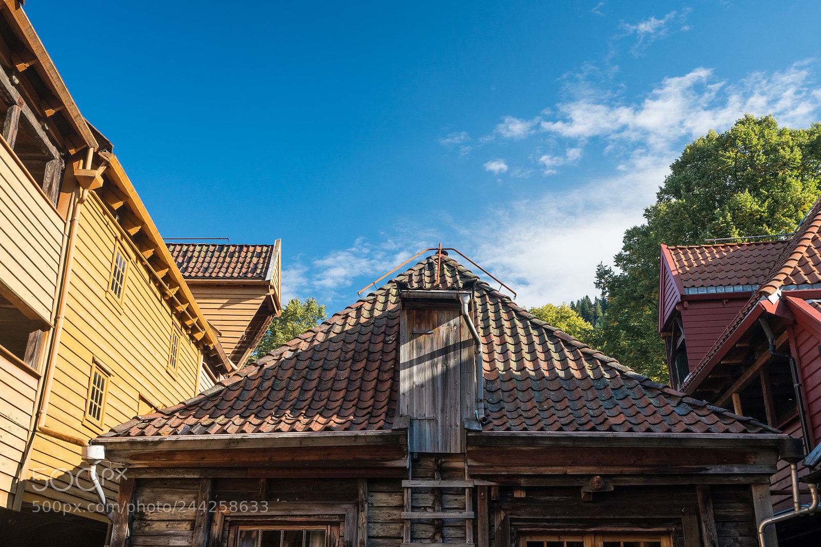 Sony a7R II sample photo. Bryggen shops in bergen photography