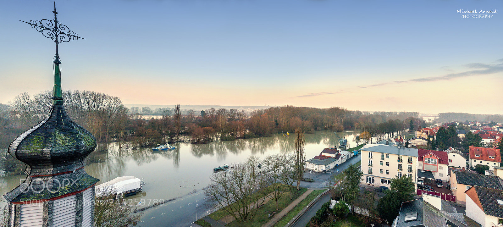 DJI FC220 sample photo. Beside the church tower photography