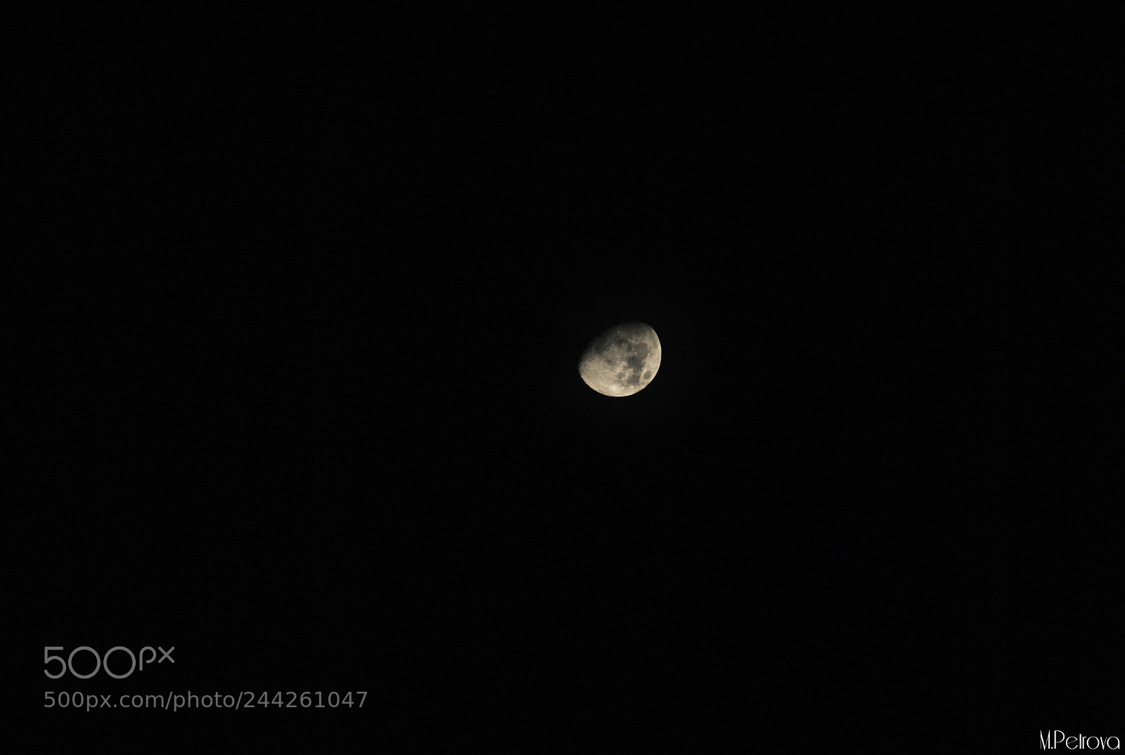 Nikon D3000 sample photo. Moon photography